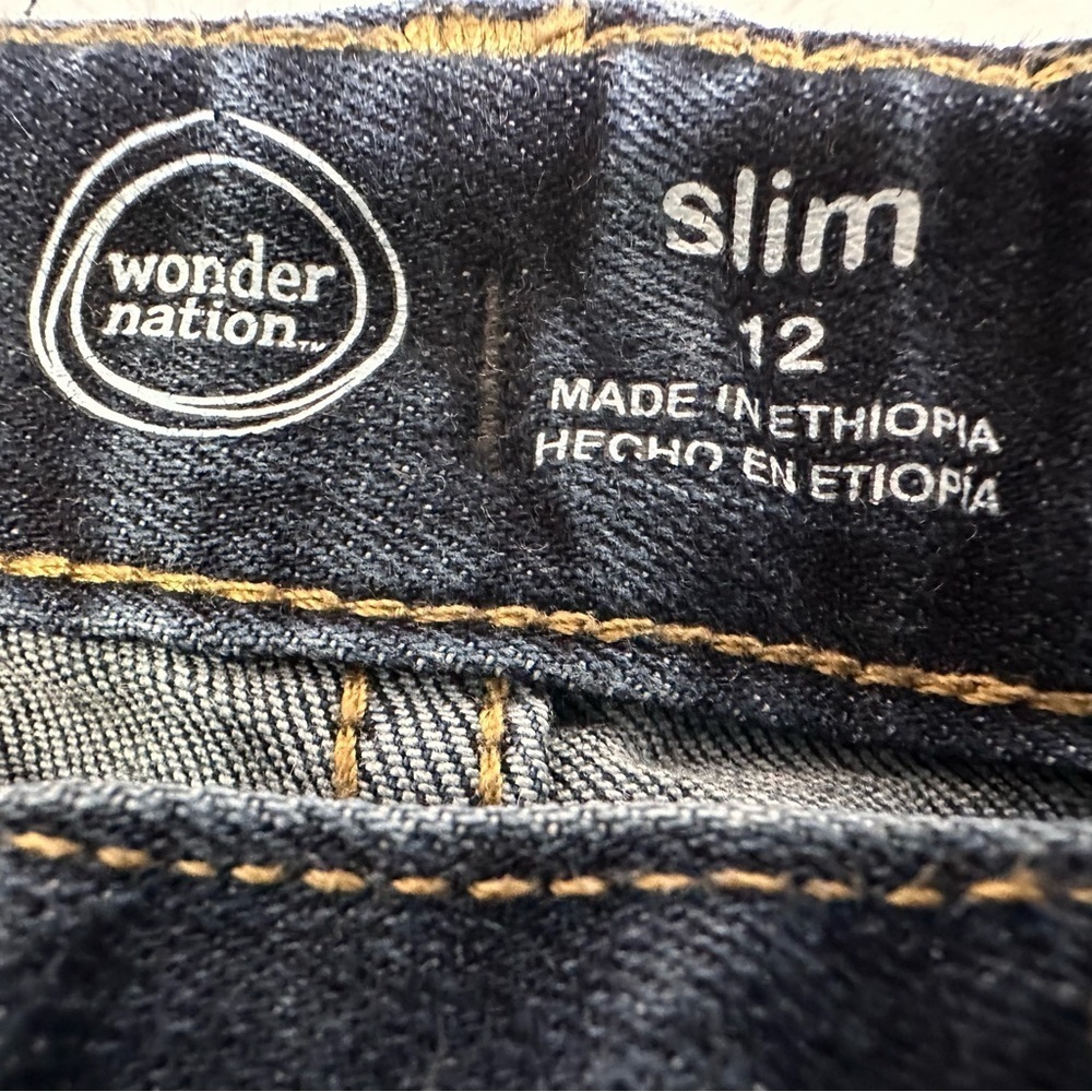 Wonder Nation Denim Blue Jeans Size 12 - Picture 6 of 7